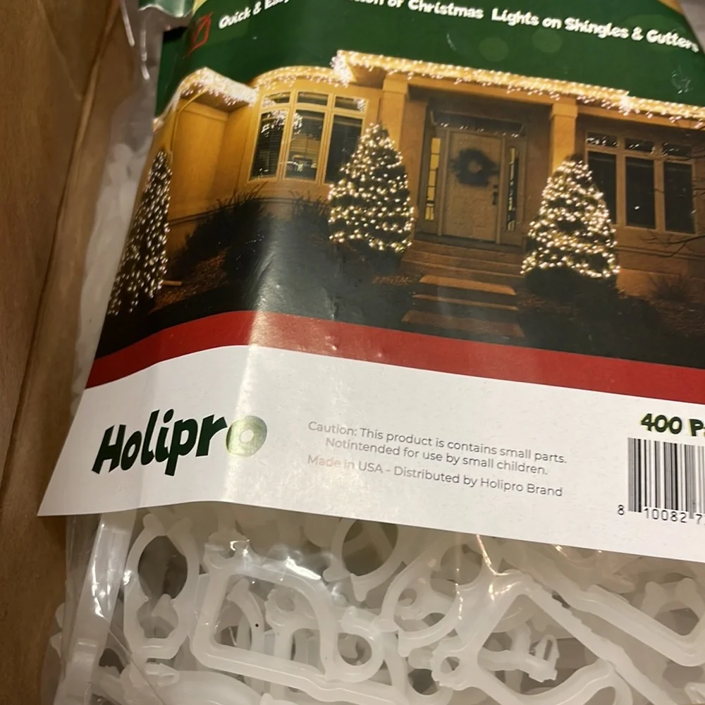 NWT Holipro 400 Pack Holiday/Christmas Light Clips